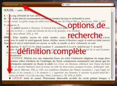 le dictionnaire dans dashboard