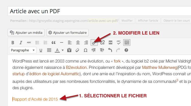 capture: Changer l'URL de votre fichier PDF dans WordPress
