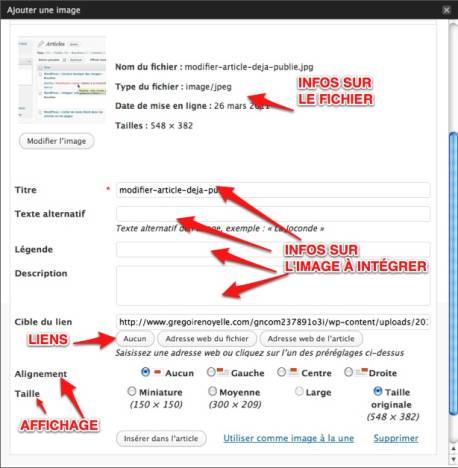 image du Chargement de l'image et options