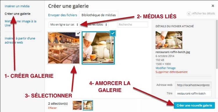 capture: Créer une galerie Photo dans WordPress