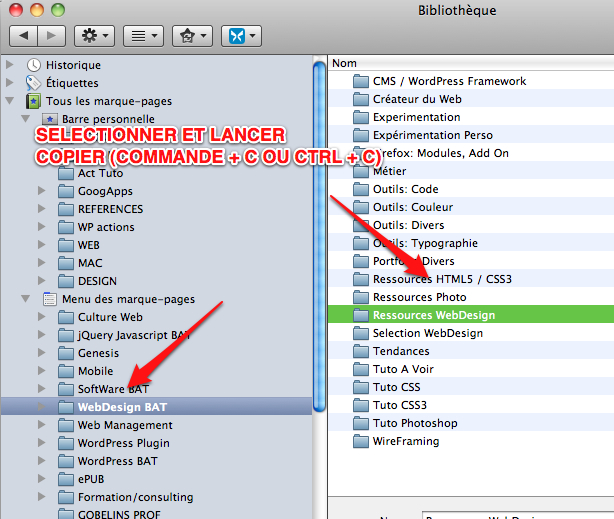 image pour montrer comment copier un dossier