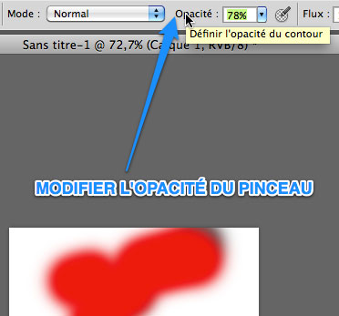 capture pour Modifier l'opacité