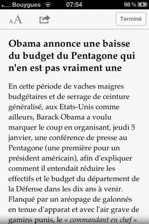 capture de la Fenêtre de lecture