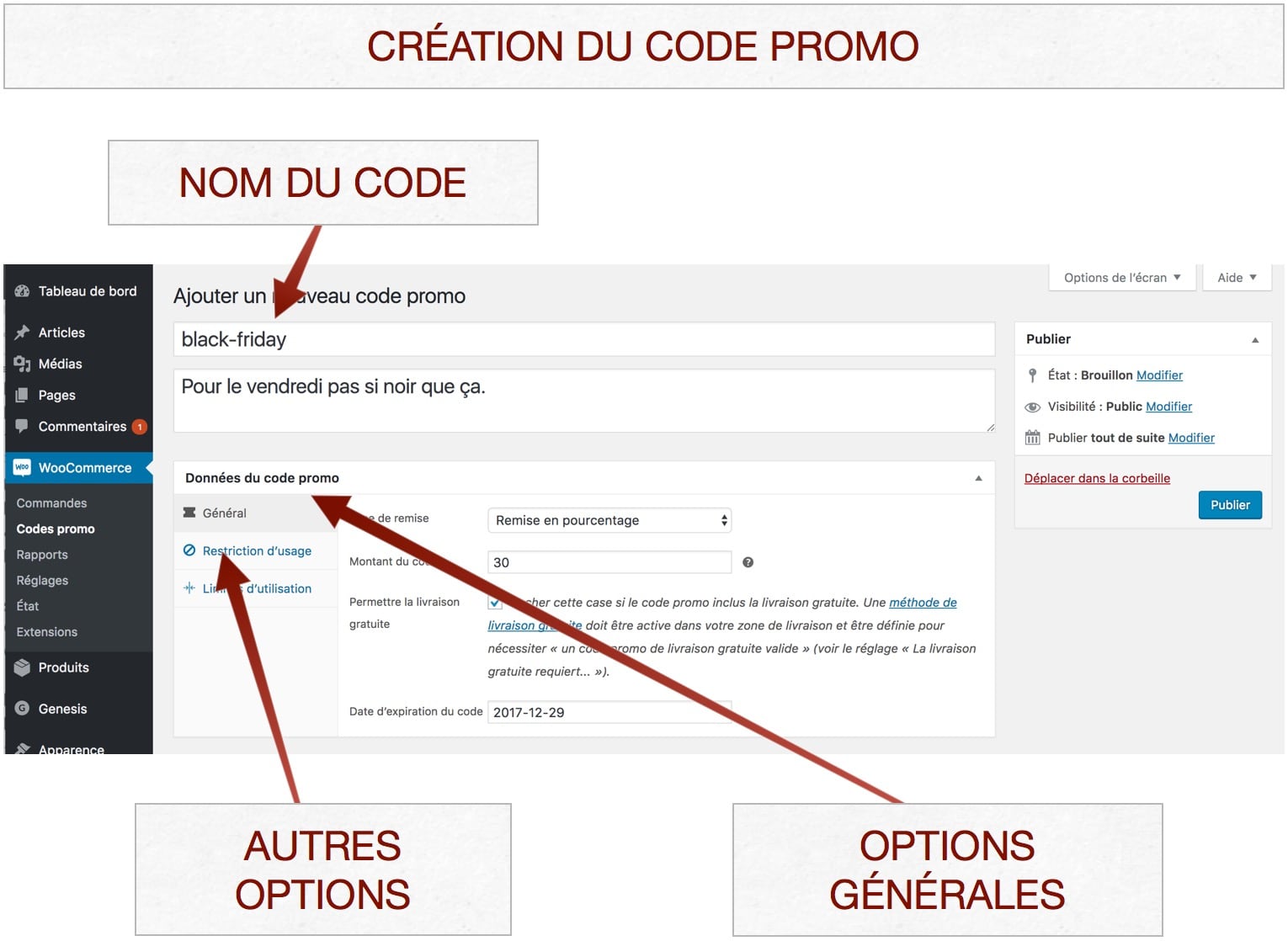Créer un code promo grégoire noyelle