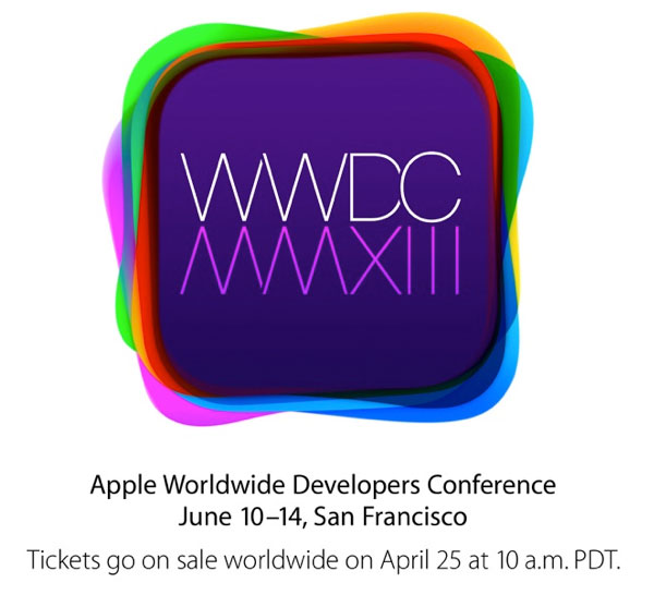 Capture: Apple: Affiche officielle de la WWDC 2013
