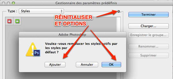 Capture: Ajouter un paramère prédéfini dans Photoshop CS6