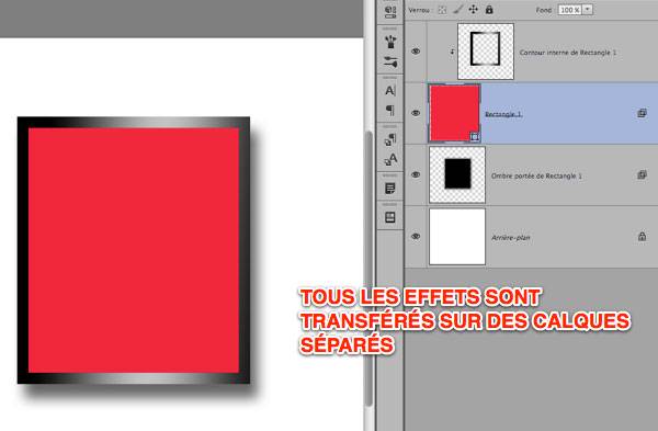 Capture: Transfert des styles Photoshop CC sur Calque