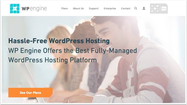 capture: wpengine hébergement WordPress