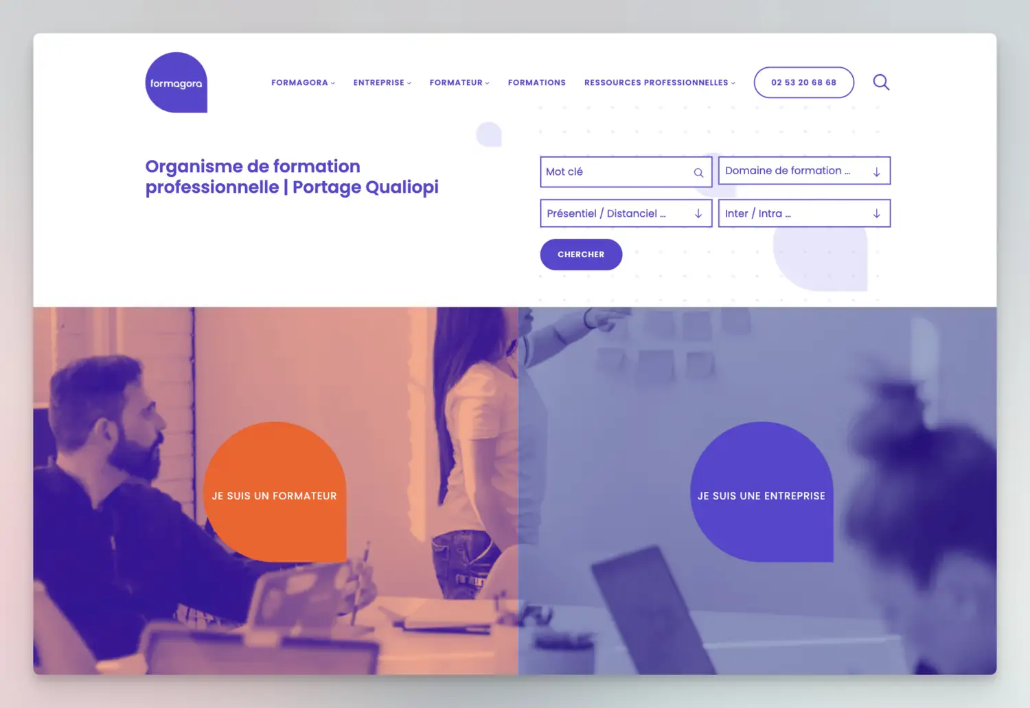 Site WordPress FSE : Formagora